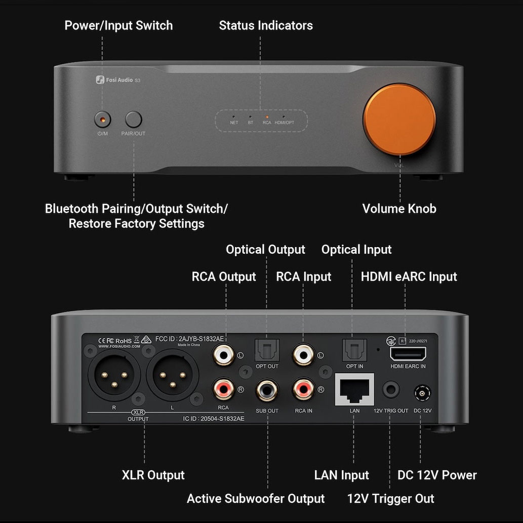 Fosi Audio S3 Balanced HiFi Streamer - Image 3